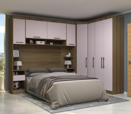 Imagem de Guarda Roupa Dormitório Modulado Paris Casal 1,38 m Canto - Roupeiro Luciane M01