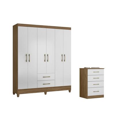 Imagem de Guarda-roupa e Cômoda Panamá Encanto Quarto Solteiro Leartam