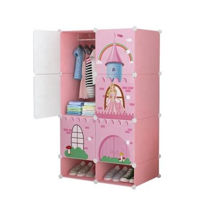 Imagem de Guarda roupa infantil organizador armario sapateira brinquedos modular princesa multiuso prateleiras