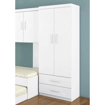 Imagem de Guarda Roupa Módulo Solteiro 2 Portas 2 Gavetas Chiara