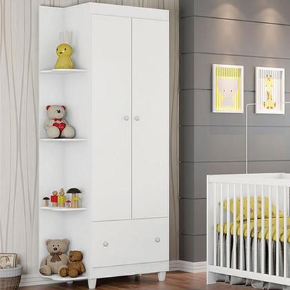 Imagem de Guarda Roupa Quarto Infantil Gutti com 2 Portas e 1 Gaveta