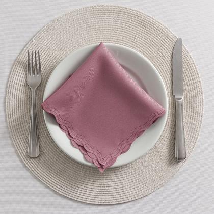 Imagem de Guardanapo de Tecido Oxford Kit 10 Unidades 33cm Corte a Laser e Cores Variadas Mesa Posta