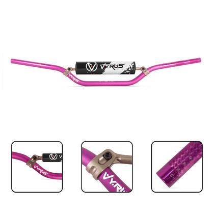 Imagem de Guidão 22mm Vyrus Cross Bar C/ Barra Protetor Espuma Trilha Motocross