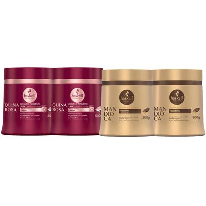 Imagem de Haskell 2 Máscaras Mandioca 2 Máscaras Quina Rosa 500g