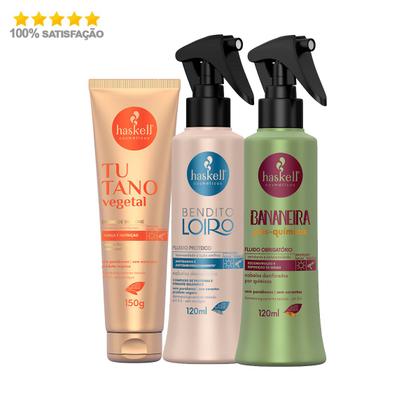 Imagem de Haskell Fluido Bananeira, Fluido Bendito e Creme de Silicone Tutano