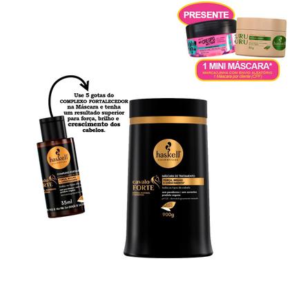 Imagem de Haskell Máscara Cavalo Forte + Ampola Capilar + mini máscara