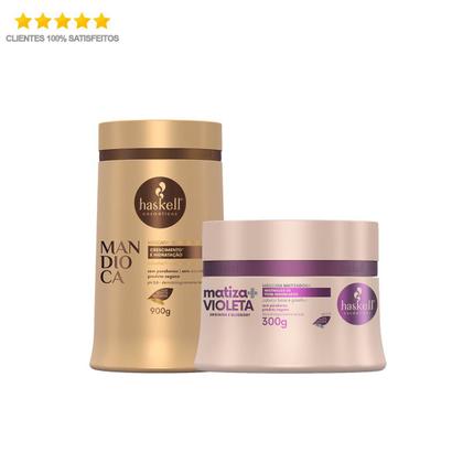 Imagem de Haskell Mascara De Mandioca 900G + Máscara Matizadora Roxa