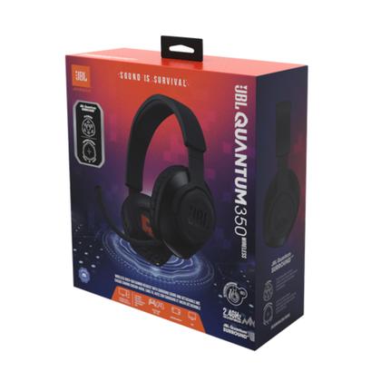 Imagem de Headset Gamer JBL Quantum 350 Wireless, Driver 40mm, preto - Compatível com PC, PS, Switch e Mac