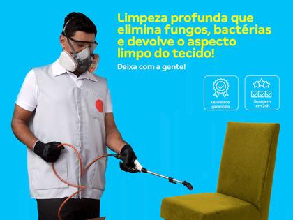 Imagem de Higienização de cadeiras (até 8 cadeiras)  secagem rápida, devolve aspecto limpo do tecido - técnicos especializados -  qualidade garantida - cdf