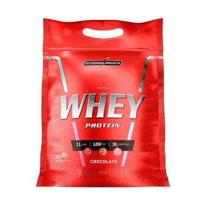 Imagem de Hipercalórico Integralmedica Nutriwhey Morango 900g Pouch