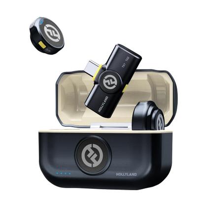 イヤホン Hollyland Lark M2S Mini Combo Hollyland LARK M2S Mini Combo Microfone Sem Fio Para Câmeras e