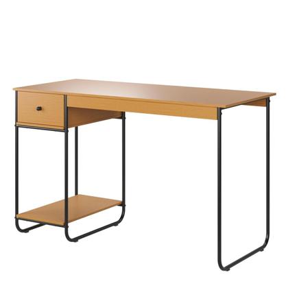 Imagem de Home Office Escrivaninha Estilo Industrial MDF Porta Itens Escritório Nicho CPU Compacta Funcional