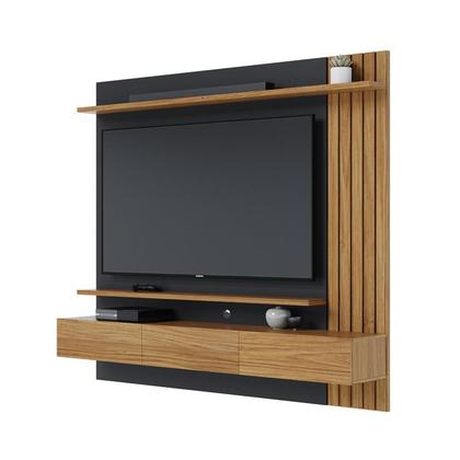 Imagem de Home Suspenso Juriti 1.8 para TV Noce Milano/Preto Fosco - Colibri