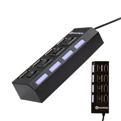 Imagem de Hub Cabo Usb Extensor 4 Portas 480 Mbps Hd Pen Drive Pc Notebook