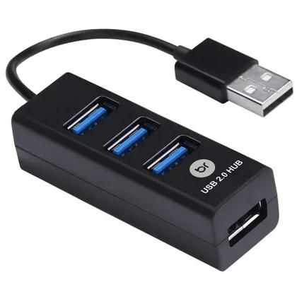 HUB USB 2.0 Bright, 4 Portas, Preto - 59 - Hub - Magazine Luiza