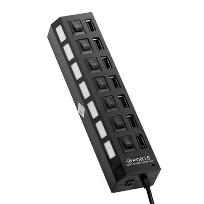Imagem de Hub Usb 7 Portas 2.0 Hd Extensor Pen Drive Hd