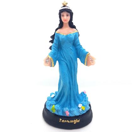 Imagem de Iemanjá Orixá Estátua Imagem Rainha Mar em Resina 20cm
