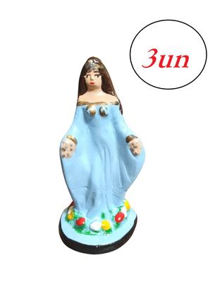 Imagem de Imagem Iemanja Escultura Gesso Estatua 10 Cm Kit 3un