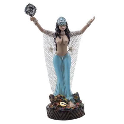 Imagem de Imagem Iemanjá Luxo Vestido ul Resina 30 Cm