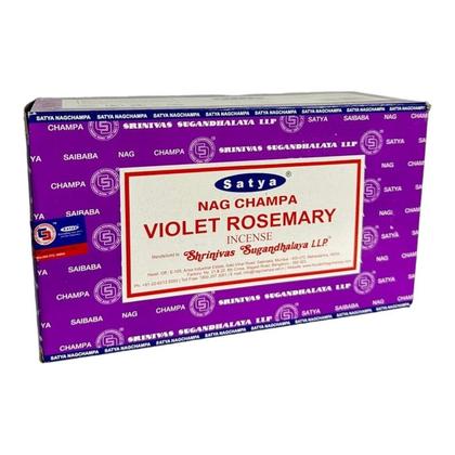 Imagem de Incenso Alecrim Massala Violet Rosemary Satya 12 Cxs 12 Var
