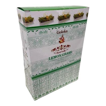 Imagem de Incenso Massala Goloka Capim Limão Lemon Grass Cxc12
