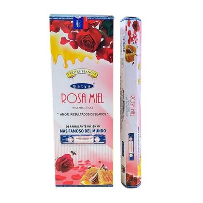 Imagem de Incenso Satya Caixa 6 Unidades Hexagonal Composição 3