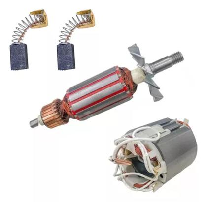 Imagem de Induzido + Bobina + Carvão Para Plaina Makita 1900b 110