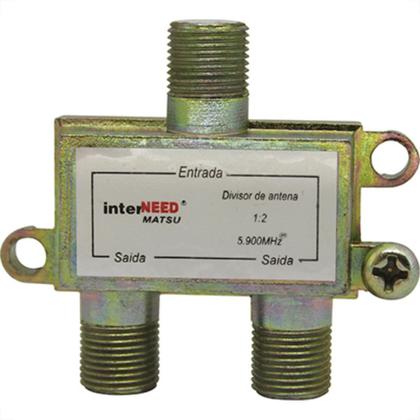 Imagem de Interneed Divisor Cabo Coaxial  2X75 - Kit C/10 Pc