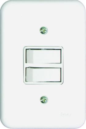 Imagem de Interruptor 1 Tecla Simples + 1 Tecla Paralela Pollar Radial