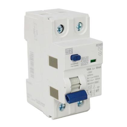 Imagem de Interruptor 100A 30mA DR Diferencial Residual Weg Bipolar