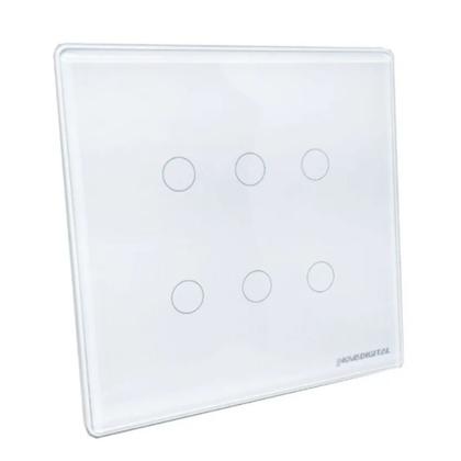 Imagem de Interruptor 6 Botões Smart Touch Led Wifi Rf433 Alexa Google