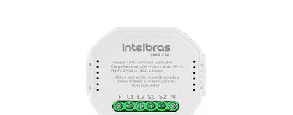 Imagem de Interruptor Controlador Dimmer Smart Wi-Fi EWS 252 Intelbras