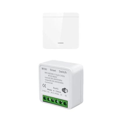 Imagem de Interruptor De Controle Por Voz Smart WiFi RF 433MHz Tuya Alexa Google Alice Painel De Parede Sem