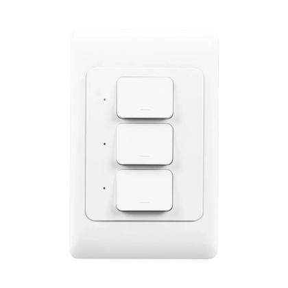Imagem de Interruptor De Luz De Parede Inteligente WiFi Zigbee 100-240V 1/2/3 Gang Controle Remoto Alexa