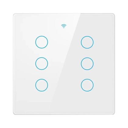 Imagem de Interruptor de Luz Inteligente Tuya WiFi 4/6 Gangues - Controle Remoto, Alexa e RF433