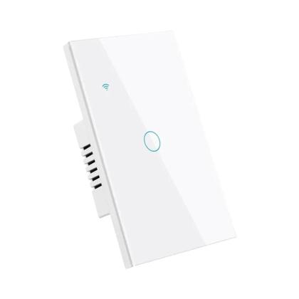 Imagem de Interruptor de Luz Wi-Fi Inteligente Tuya - Controle por Toque e Alexa (Fio Neutro Necessário) - 1/2/3/4 Gangues