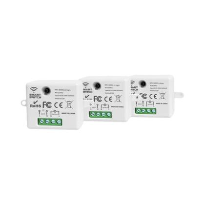 Imagem de Interruptor De Painel Sem Fio RF433Mhz 1/2/3 Gang 86 Transmissor Receptor Para Luz LED AC 85-265V