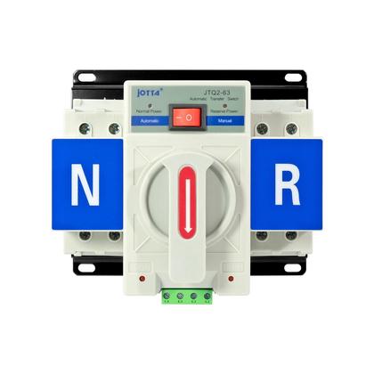 Imagem de Interruptor De Transferência Automático 63A 2P 220V 110V 50/60Hz, Disjuntor De Mudança Manual De
