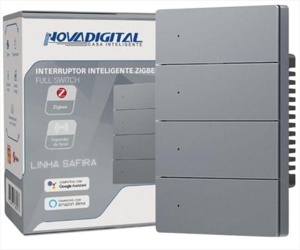 Imagem de Interruptor Inteligente Novadigital 4 Teclas Físicas Zigbee