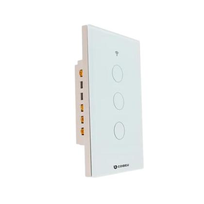 Imagem de Interruptor Inteligente Tomada 3 Botões Wifi Smart Automação