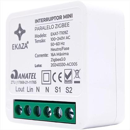 Imagem de Interruptor Mini Inteligente Zigbee Ekaza 1 Canal Paralelo