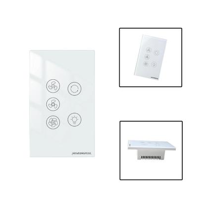 Imagem de Interruptor Para Ventilador E Exaustor Wi-Fi Tuya - Branco