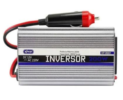 Imagem de Inversor Transformador de Tensão Veicular e Embarcações 200W 220V KP-IN901