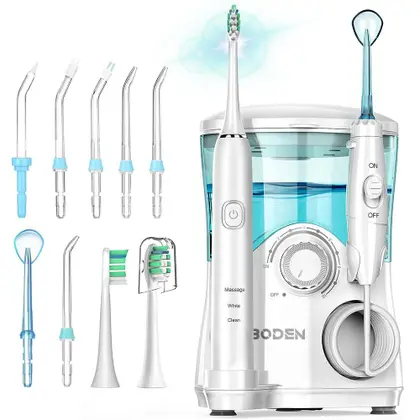 Imagem de Irrigador Oral Bucal com Escova de Dente Elétrica Water Pick Bivolt 600ml