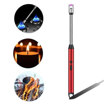 Imagem de Isqueiro Acendedor Elétrico USB Recarregável Cozinha Camping Fogão Cooktop Lareira TB1904