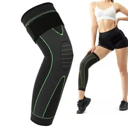 Imagem de Joelheira Compressao Meia Termica 3/4 Esporte Corrida Tensor