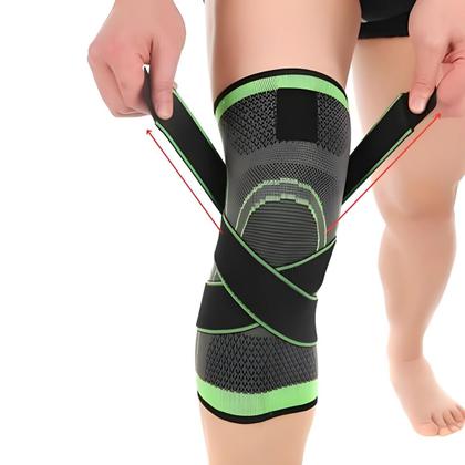 Imagem de Joelheira Elástica de Compressão Ortopédica Ajustável