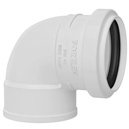Imagem de Joelho 90º Esgoto SN Com Anel 40mm FORTLEV 11490409