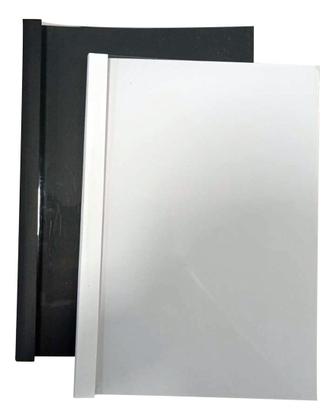 Imagem de Jogo 25 Capas Encadernadora Térmica Pretas 1 a 150 folhas