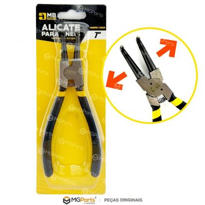 Imagem de Jogo 4 Alicate para Anéis Profissional Trava Extrator Interno e Externo Bico Curvo e Reto